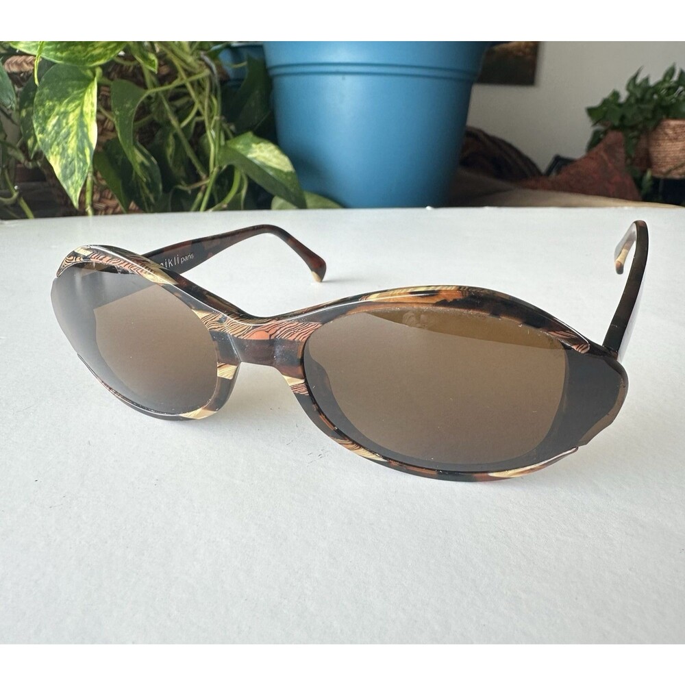 Alain Mikli Paris 3321 Col 2095 Vintage Women's Sunglasses Brown Tortoise Oval